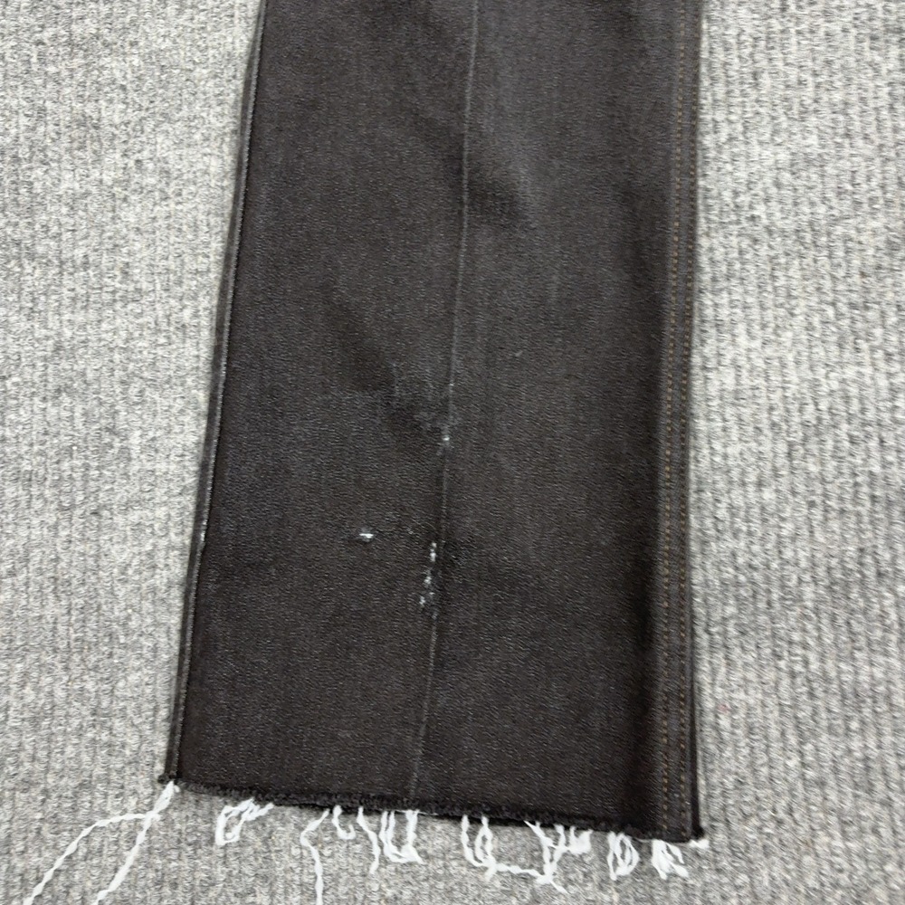 Vintage Levis 517 Jeans Mens 36 Black Cotton Poly Orange Tab Bootcut Raw Hem 90s - Picture 2 of 9